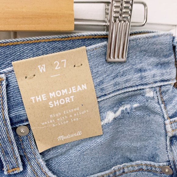 Madewell The Momjean Short in Lansdale Wash - Picture 6 of 11